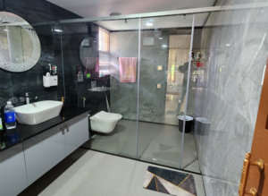 hitech creators-bathroom cubicles-glass partition-glass works-trivandrum